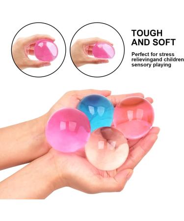 500PCS Clear Jumbo Water Beads for Sensory Play and Decoration - Non Toxic Large Water Gel Beads - Giant Water Jelly Pearls Rainbow Mix for Vase Filler - Ideal for Wedding and Home Decor - Buy Online on GoSupps.com