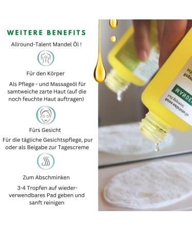 Buy Wilco Almond Oil Bio 15ml - 100% Pure & Natural Skin Care - Regenerating Body Oil - International Shipping Available - Buy Online on GoSupps.com