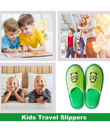 EQLEF Kinder Hausschuhe - Coral Hotel Slippers for Kids (6-10 Years) | Anti-Slip Thick Sole House Slippers for Girls - Perfect for Home & Travel - Buy Online on GoSupps.com