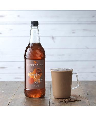 Sweetbird Pumpkin Spice Syrup (1 Litre) - Vegan-Friendly Syrup - Buy Online on GoSupps.com