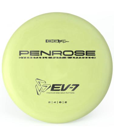 EV-7 Penrose Disc Golf Putter | Consistent Overstable Disc Golf Putter | Reliable Fade and Stable Flight | Small Bead Disc Golf Putter | Multiple Plastic Types Available (Colors Will Vary) Firm