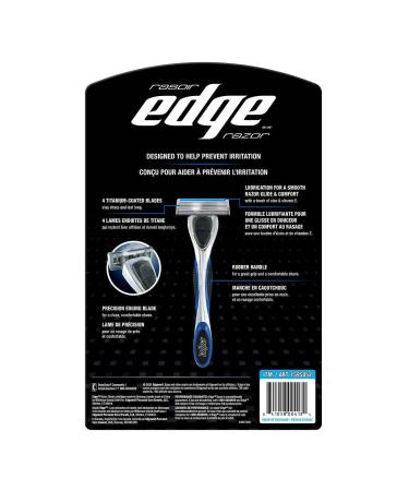 Edge Razor - Long Lasting Sharpness | 21 Cartridges & Handle | International Shipping - Buy Online on GoSupps.com