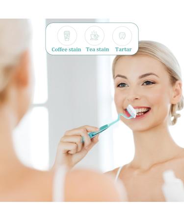 S-Shaped Toothbrush for Adults - Soft Bristle Manual Replacement for Healthy Gums & Teeth | Vertical Scientific Design - Green - Buy Online on GoSupps.com