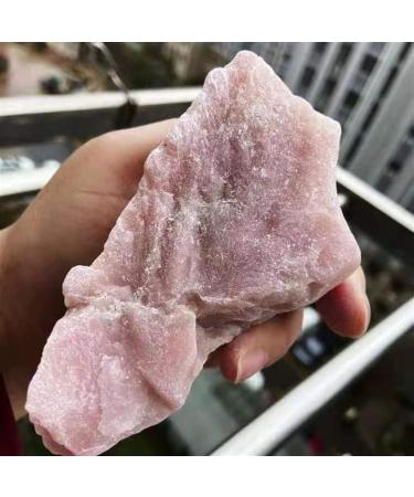 200g-290g Crystal Rough Natural Quartz Raw Pink Opal Chunk Stones 1PC Suitable for Home Room Decoration Stone Mineral Specimen - Buy Online on GoSupps.com