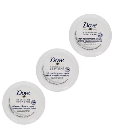 Dove Intensive Nourishing Cream Blue 3 Pack 5.07 Oz Each Jar