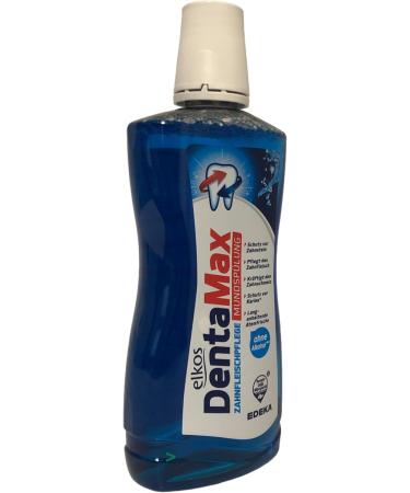 Elkos DentaMax Mouthwash 3-Pack (3x500ml) + Usy Block - Best Oral Care Solution for Fresh Breath | International Shipping Available - Buy Online on GoSupps.com