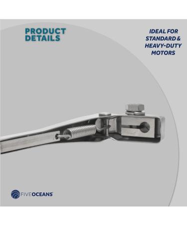 Five Oceans TMC Marine Adjustable Wiper Arm 8-14 Stainless Steel - For Boats & RVs | FO748 - Buy Online on GoSupps.com