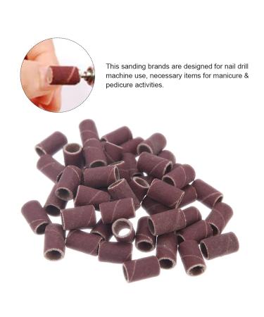 Layhou 100pc Grinding Sleeve Sanding Tapes - Drill Sanding Bands for Nail Design & Care (80 120 180 Grit) | Perfect for Manicure & Pedicure - Buy Online on GoSupps.com