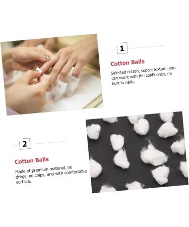  HONMEET 300 Units Soft Texture Nail Polish Remover Cotton Balls for Removing Gel and Polish - Buy Online on GoSupps.com