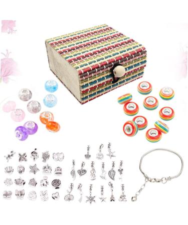 Abaodam 3 Sets Colorful Beads Heart Necklace Heart Picture Necklace Jewellery Making Kits Circle Beads Handmade Necklaces Bracelet Material DIY Accessories Handmade Bracelet Girl Jewelry - Buy Online on GoSupps.com