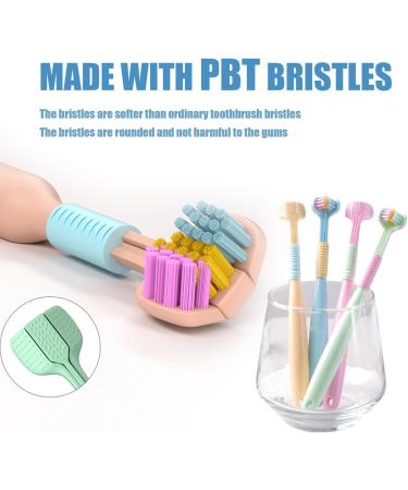 Buy Ath.elas 3-Sided Toothbrush for Kids (Ages 2-6) | Premium Pink Toothbrush with Soft Bristles for Deep Cleaning - Buy Online on GoSupps.com