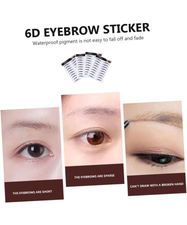 Angoily 5pcs Eyebrow Stickers Eyebrow Grooming Shaping Makeup Sticker Imitation Eyebrow Artificial 6d Set - Buy Online on GoSupps.com