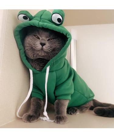 Xiaoyu Frog Pet Costume | Christmas Dog Hoodie & Halloween Cosplay Fleece Sweatshirt for Small Puppies - Buy Online on GoSupps.com