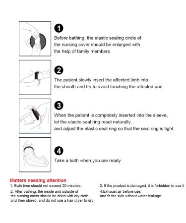 Taecoool Reusable Waterproof Wound Cover for Showers & Swimming - Keeps Bandages Casts Dry - Blue Foot Protection - Buy Online on GoSupps.com