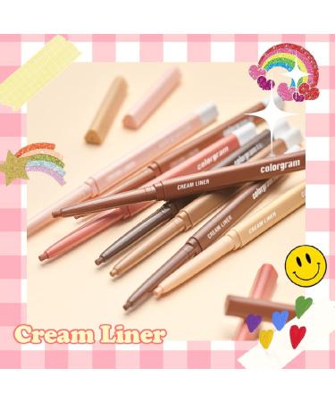 COLORGRAM Cream Liner - 08 Creamy Brown | Ultra Pigmented, Long Lasting Eyeliner - Buy Online on GoSupps.com