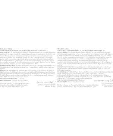 Capsules de Lut ine 100mg | avec Vitamine A & Riboflavine pour la Vision & le M tabolisme | Convient aux V g tariens & V ganes | 60 Capsules 1 Mois de Cure | Fabriqu au Royaume-Uni selon les normes - Buy Online on GoSupps.com