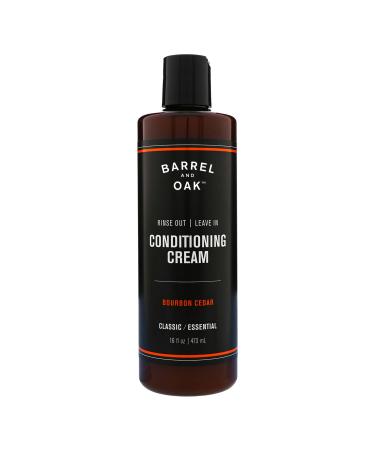 Barrel and Oak - Rinse Out Leave In Conditioning Cream  Conditioner for Hair  Hair Cream for Men  Restores Dry Hair  Adds Shine  Aids Healthy Hair Growth  Natural Fragrance  Vegan (Bourbon Cedar  16 oz) - Buy Online on GoSupps.com