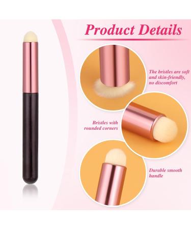 Ouligay 4pcs Round Head Lipstick Smudge Brush Multi-Purpose Lip Smudge Brush Professional Lip Brushes Portable Applicator For Lips Travel Size For Lipstick Gloss Creams For Women Girl Gift - Buy Online on GoSupps.com