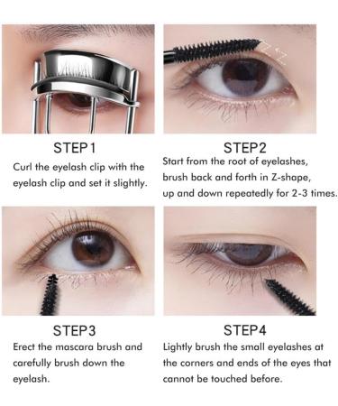 miduoidn Female Mascara Eyelash Waterproof Long Lasting Smudge-proof Eye Lash Curling Extension Makeup Beauty for Women Black - Buy Online on GoSupps.com