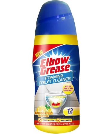 Set of Elbow Grease Foaming Toilet Cleaner Lemon Fresh + Berry Blast Fragrance Deep Cleaning Action Powder Cleaning Foam and Extra Freshness Toilet Cleaner (500g) - Buy Online on GoSupps.com
