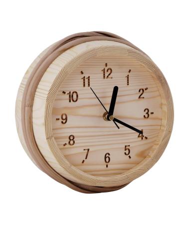 Well Solutions Exclusive sauna clock made of softwood in bucket look Design for the sauna anteroom