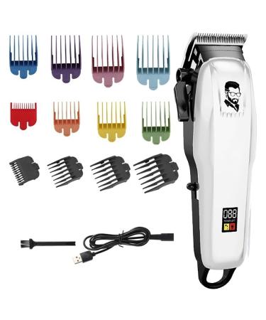 Pro Hair Clipper Electric Hair Clipper Men Trimmer LCD Display Rechargeable Hair Cut Professional Clipper Hair Cut Maching Trimmer