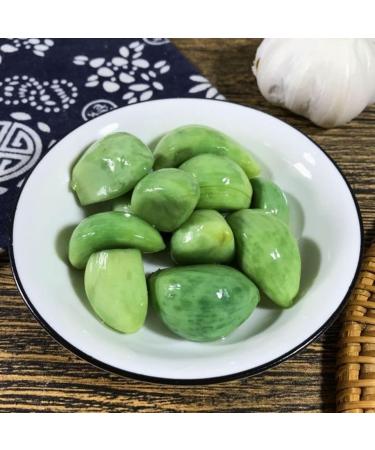 LABA Garlic 50/250/400/500g/bag Delicious Sweet and Sour Garlic Green Garlic Shandong Garlic Handmade Jade Vinegar Pickled Garlic Vegetable Pickles Chinese Style Snacks (250g 1bag) 250g 1bag - Buy Online on GoSupps.com
