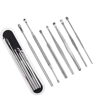 Beaupretty 7pcs Stainless Steel Ear Wax Removal Tool Kit - Effective Ear Cleaner Set for Safe Ear Care & Hygiene - Buy Online on GoSupps.com