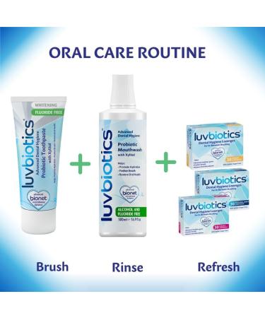 Luv Biotics Dentifrice blanchissant probiotique sans fluorure Haleine fra che et soutien du microbiome buccal avec aloe vera et xylitol sans SLS v g talien 75 ml - Buy Online on GoSupps.com