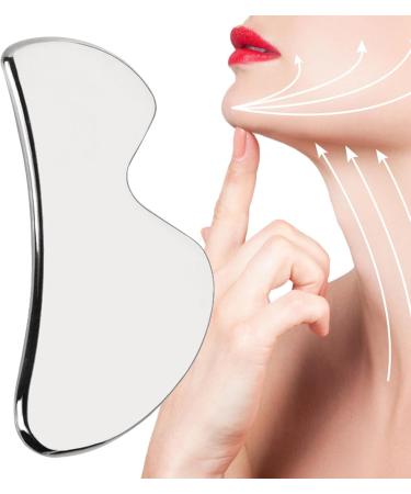 Shop Premium Stainless Steel Gua Sha Tool | Metal Gua Sha for Jaw Shaping & Swelling Reduction | Perfect Skin Care Gift - Buy Online on GoSupps.com