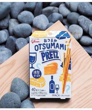 Glico PRETZ Japanese Otsumami Appetizers Stick Biscuit Smoked Cheese Flavour Snacks 24g (Pack of 2) - Buy Online on GoSupps.com
