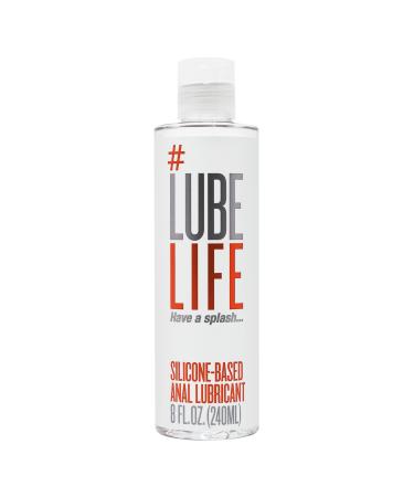 #LubeLife Anal Silicone-Based Lubricant, Water Resistant, Thick Silicone Lube for Men, Women and Couples, 8 Fl Oz Anal Thick Silicone 8 Fl Oz (Pack of 1)