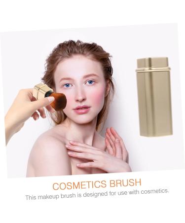 Housoutil Makeup Powder Brush Fashion Blush Brush Cosmetics Brush Earrings Major Miss 2.7*2.7cm Golden - Buy Online on GoSupps.com