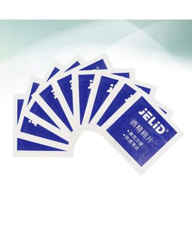 100pcs Disposable Non Woven Cleansing Wipes for Eyeglasses, Hands, and Screens - Individually Wrapped for Travel, Home, and Outdoor Use - White - Buy Online on GoSupps.com