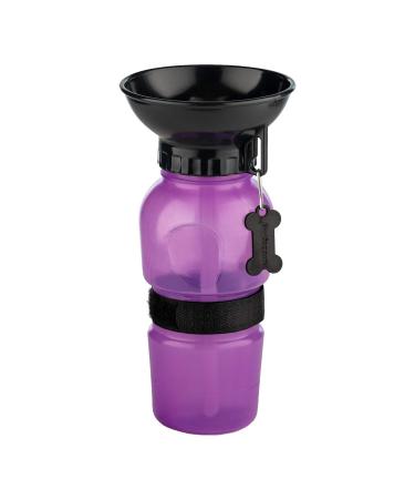 Highwave AutoDogMug Dog Water Bottle BPA-Free Portable Dog Water Bottle | Leak-Proof Portable Dog Water Bottle for Hiking and Traveling | Dish-Washer Safe, 20 oz Purple