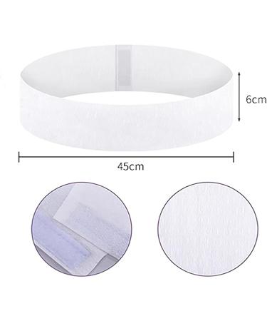 SYXLS Disposable Non-Woven Fabric Headband Adjustable Elastic Velcro Headband Large Quantity Makeup Spa Headband Waterproof Facial Beauty Headband Disposable Elastic Headband Essential Household - Buy Online on GoSupps.com