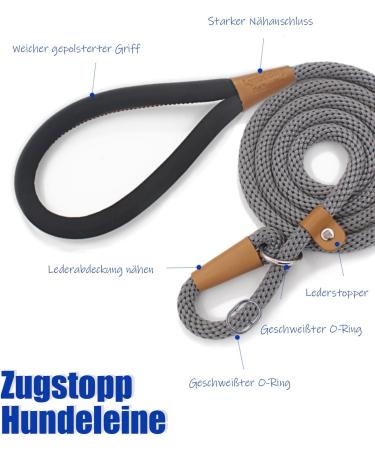 Buy Lynxking Tow Lines for Dogs | Durable Dog Leash for Small Medium & Large Breeds | Gray 1.3cm x 180cm | International Shipping Available - Buy Online on GoSupps.com