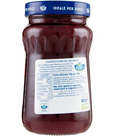  Santa Rosa Santa Rosa Amarene Jam 600g Cherry Jam Ideal for Glass Desserts - Buy Online on GoSupps.com