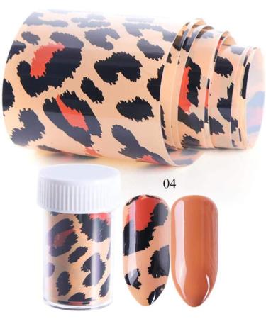 Beaupretty Nail Foil Transfer Sticker Leopard Print Nail Art Wrap Nail Adhesive Stickers for DIY Christmas 8Bottle(Mixed Color) Girl Stickers - Buy Online on GoSupps.com