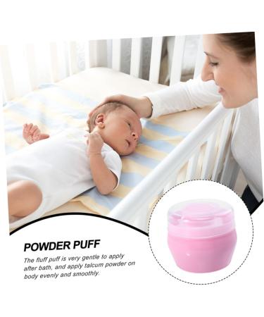 Mikinona 2 ensembles Bo te Poudre pour Houppette Douce de Blanc et Rose Distributeur Pratique pour Poudre Portable et Adapt Aux Soins D licats Peau Infantile - Buy Online on GoSupps.com