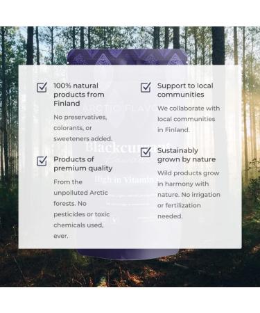 Arctic Flavors Blackcurrant Powder 100% Sustainably Sourced Whole Blackcurrants from the Pure Nature of Finland High in Antioxidants and Vitamin C All-natural Superfood 85g 3.0oz - Buy Online on GoSupps.com