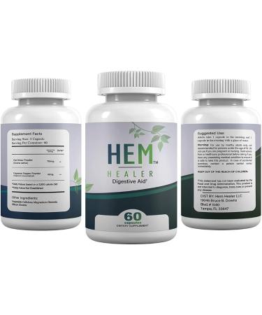 Hem Healer Digestive Aid | Natural Relief for Constipation, Bloating, and Gas - Buy Online on GoSupps.com