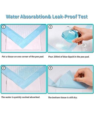 Puppy Pee Pads 13"x17.7" - 150 Count | Dog Pee Training Pads Super Absorbent & Leak-Proof | Disposable Pet Piddle and Potty Pads for Puppies | Dogs | Doggie | Cats | Rabbits - Buy Online on GoSupps.com