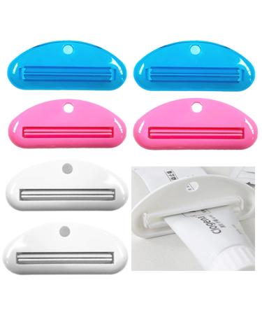 Tsathoggua 6 pieces tubes squeezer toothpaste tube squeez donor toothpaste clips practical tube presser tubes squeezer for saving toothpaste creams cosmetics ointment no more waste
