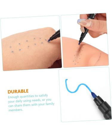 NOLITOY 10pcs Eyebrow Marker Pen Cosmetic Liner Beauty Marker Lip Mapping Pen Plastic Water Proof Use a Pen 13.9x1.8cm Blue - Buy Online on GoSupps.com