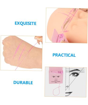 Angoily Make up Kits Pro Tools Eyebrow Mapper Tool Eyebrow Positioning Tool Suite Advanced Drawing Tool 4.6x1.8x7.5cm Pink - Buy Online on GoSupps.com