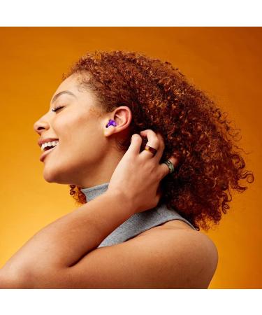 Flare Earshade Earplugs - Noise Blocking in Aerospace Aluminium & Memory Foam - Violet | International Shipping - Buy Online on GoSupps.com