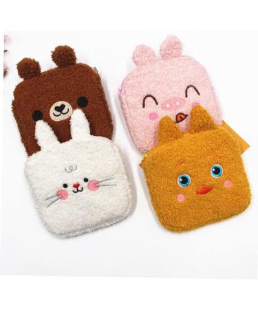 Lurrose 4-Piece Women's Storage Bag Set | Fluffy Coin & Menstrual Pad Organizers | Stylish Wallets for Girls - International Shipping Available - Buy Online on GoSupps.com