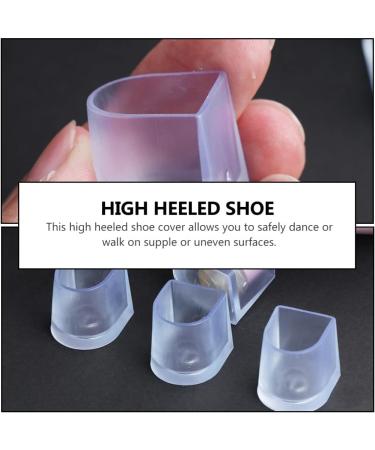Healifty High Heel Protectors 16pcs - Clear Heel Stoppers for Wedding Shoes - 1.5x1.5cm - Buy Online on GoSupps.com
