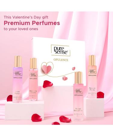 Pu'reSen'se Opulence Perfume Gift Set (Hearts + Sweet + Passion + Love) | Birthday Gifts | Long Lasting Luxury Perfume Travel Combo Pack 25x4ml | for Women Wife Girlfriend Sister - Buy Online on GoSupps.com